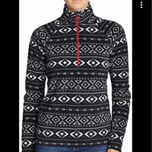 Eddie Bauer fleece quarter zip pull over